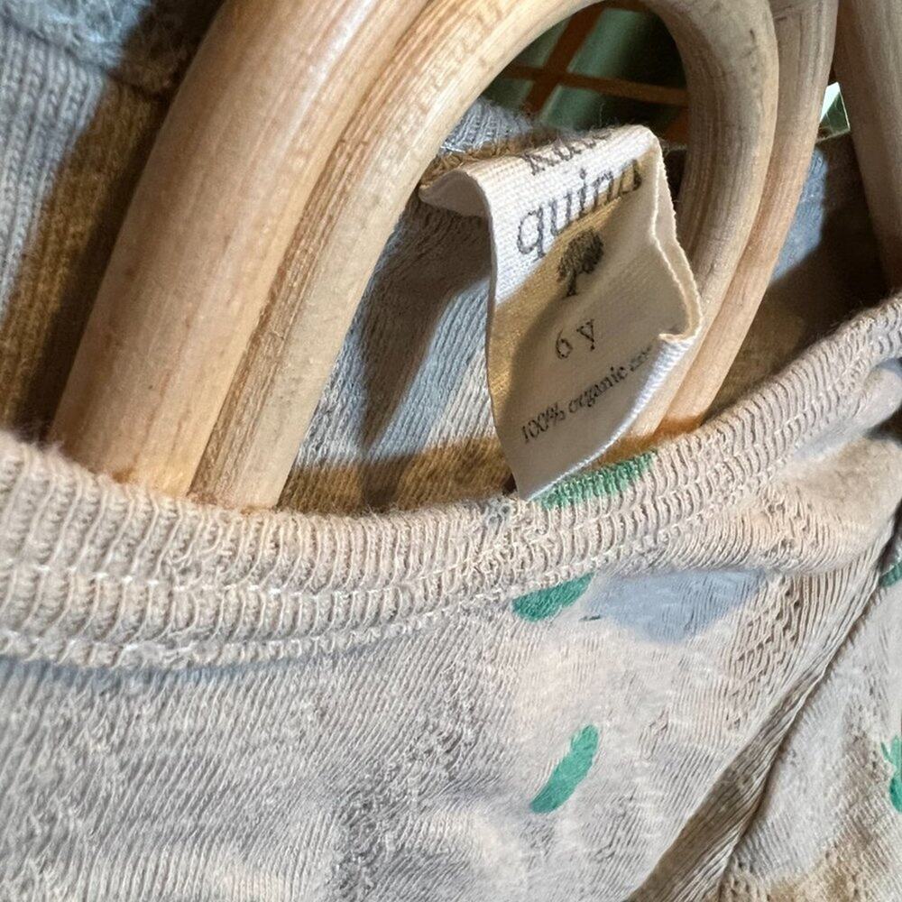 NWT Kate Quinn Pointelle Apple Shirt Organic Cotton Size 6Y - Picture 3 of 3